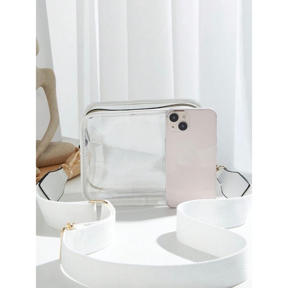 Clear Handbag, Stadium Approved, Concert Clear Crossbody Bag - Picture 2 of 6